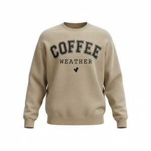 Gildan Tan Crewneck  Coffee Weather